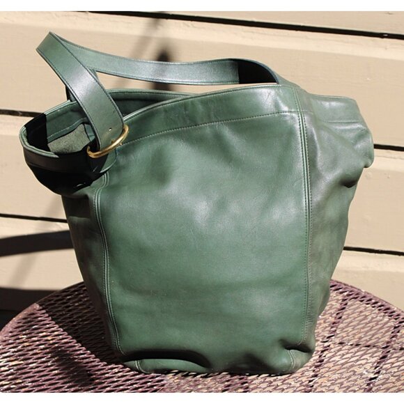 Coach Vintage - Soho Duffle Sac (Weekender) 4082 in Bottle Green, USA 1990s - Picture 7 of 14